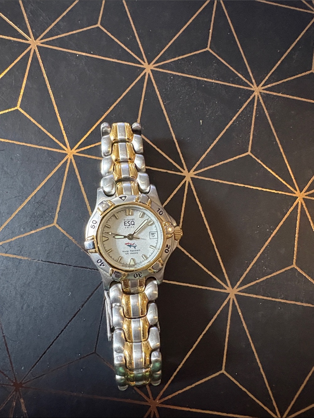 Two-Tone Women's Watch — Gold and Silver
